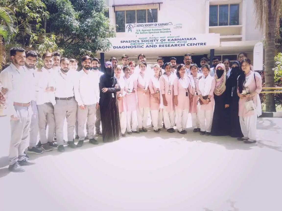 MSc Nursing students practicing clinical procedures at Acharya Nursing College Bangalore, illustrating the quality of nursing education at one of the best colleges in the city.